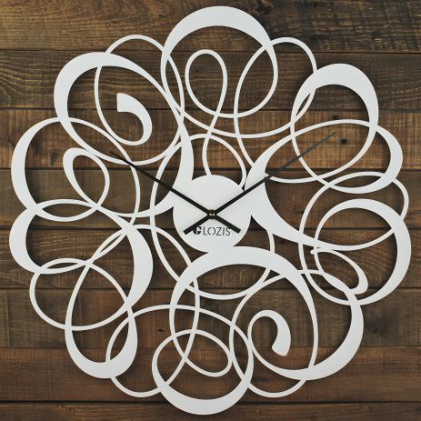 Glozis Freya White - Настенные часы (50 см), белые [Металл, Цвета]