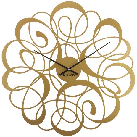 Настенные металлические часы Glozis Freya Bronze (50 см) бронзовые TimeArt