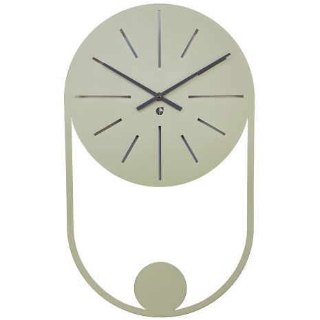 Настенные часы оливковые Glozis Balance (50х30 см) [Металл, цвета]