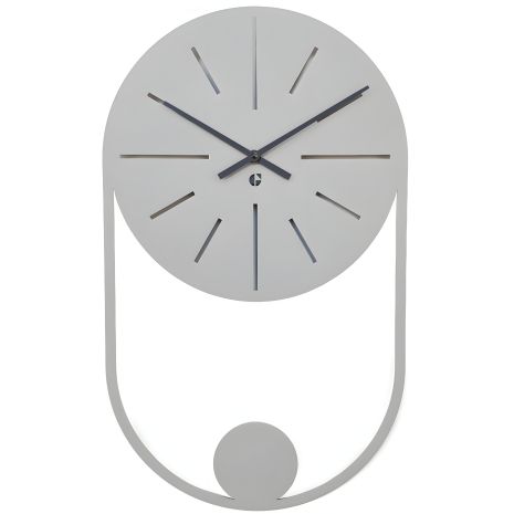 Настінний годинник Glozis Balance Grey (50х30 см) сірий [Метал, Кольори]