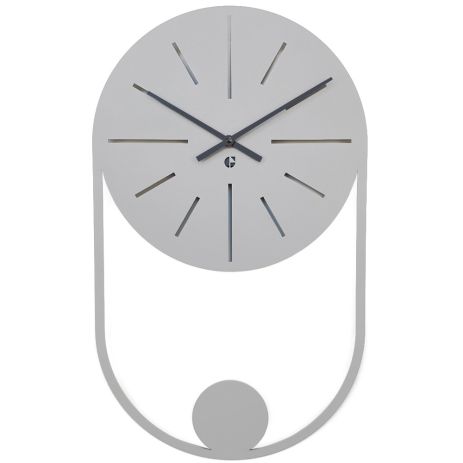 Настінний Годинник Glozis Balance Grey (50х30 см) сірий [Метал, Кольори]
