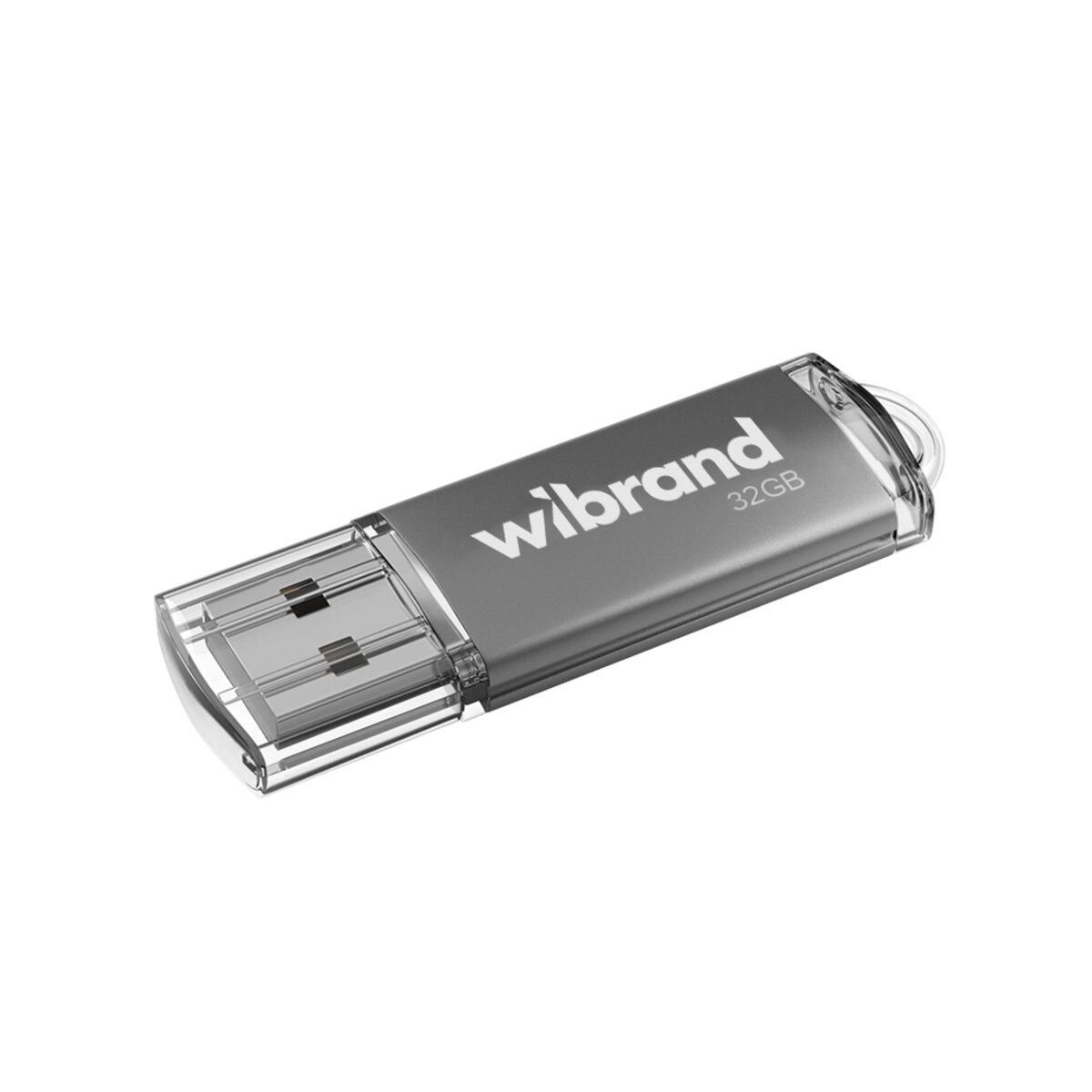 Флеш накопичувач USB Wibrand Cougar, USB 2.0, 32GB, Silver Флеш накопичувач USB Wibrand Cougar, USB 2.0, 32GB, Silver