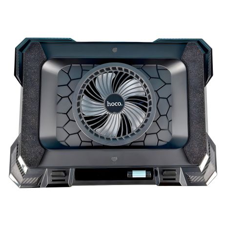 Ноутбучний кулер HOCO DH20, Monnlight RGB, 10 режимів, 7 рівнів, 2USB, чорний