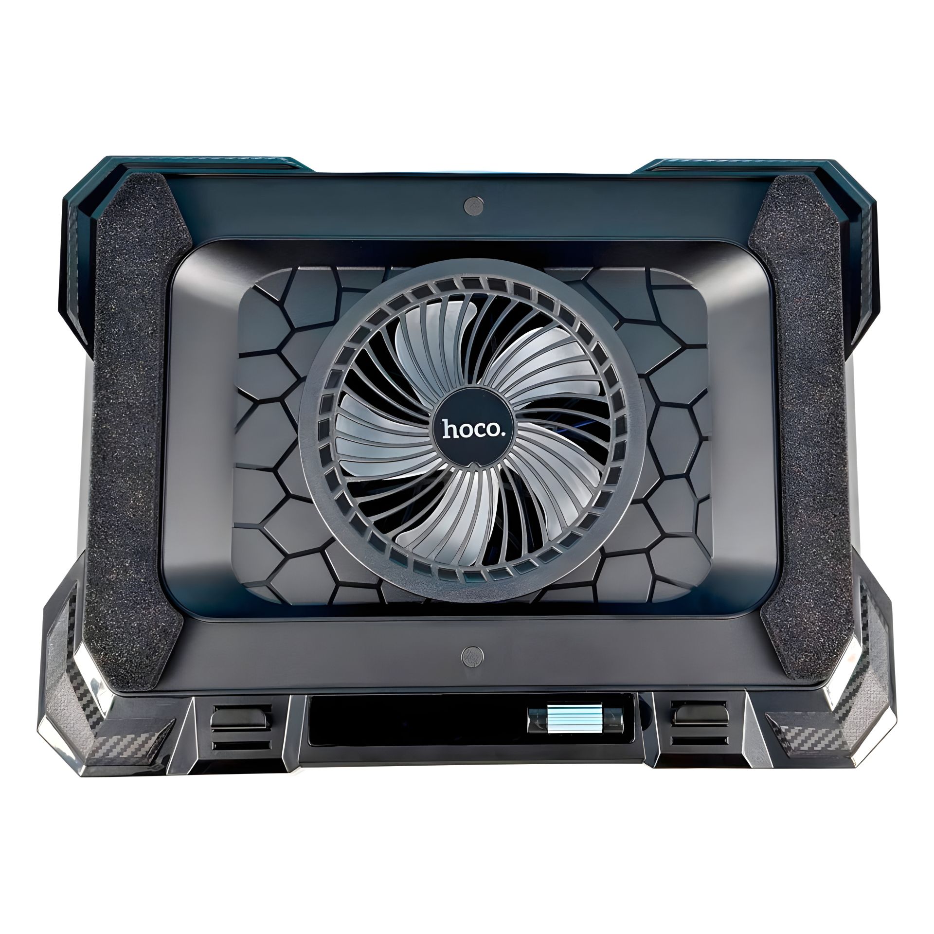 Ноутбучний кулер HOCO DH20, Monnlight RGB, 10 режимів, 7 рівнів, 2USB, чорний Ноутбучний кулер HOCO DH20, Monnlight RGB, 10 режимів, 7 рівнів, 2USB, чорний