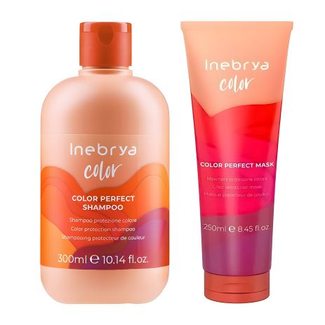 Набор для окрашенных волос Inebrya Color Perfect (шампунь и маска), 300+250 мл