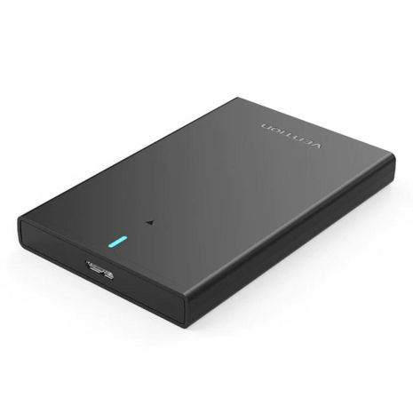 Зовнішня кишеня Vention 2.5 Inch SATA Hard Drive Enclosure (USB 3.0 Micro-B) Black (KPAB0)