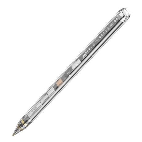 Стилус ємнісний Hoco GM110 з активною панеллю, 100mAh, 8h, transparent