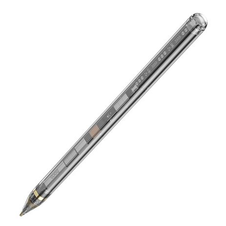 Стилус ємнісний Hoco GM110 з активною панеллю, 100mAh, 8h, transparent black