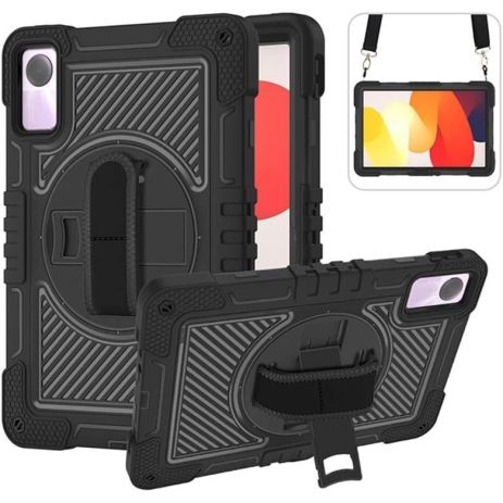 Чохол Rugged 3 Layers броньований протиударний з захистом для Xiaomi Redmi Pad SE (11") Чорний