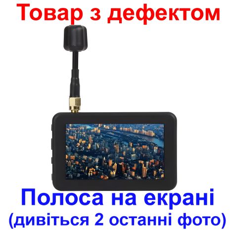 Міні FPV монітор 3 дюйми, для відображення відеосигналу від дронів 5.8 ГГц DMKR LST806 (Товар з дефектом)