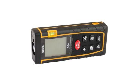 Дальномер лазерный до 60 м ±2 мм/м память 30 класс лазера I IP54 питание АААх2 чехол MASTERTOOL 30-0960