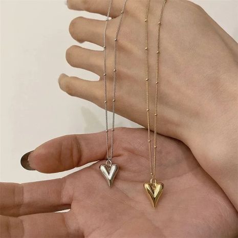 Кулон серце підвіска у вигляді серця сердечко на ланцюжку