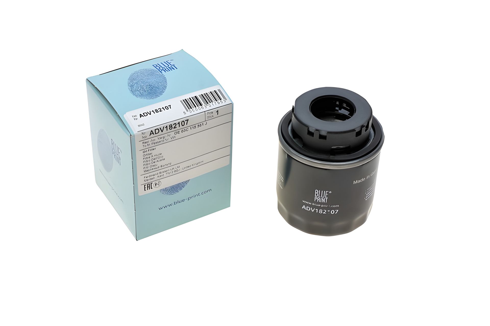 VW/Skoda/Seat 1.4TSI, Caddy 1.2TSI 10- Фiльтр оливи BLUE PRINT (ADV182107) VW/Skoda/Seat 1.4TSI, Caddy 1.2TSI 10- Фiльтр оливи BLUE PRINT (ADV182107)