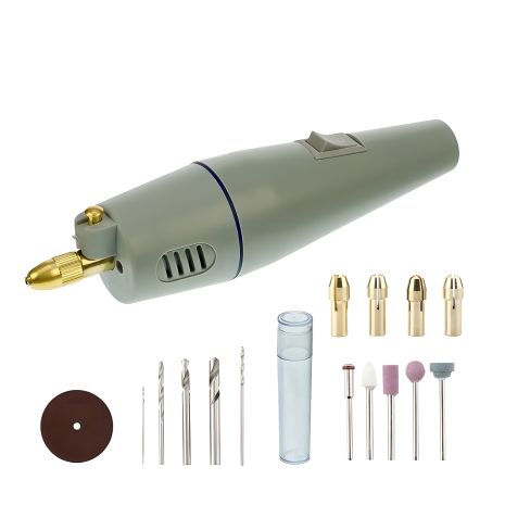 Бормашина в кейсі Aida A-061 (набір насадок для гравіювання, шліфування, полірування, 12V, 1A, 20W)