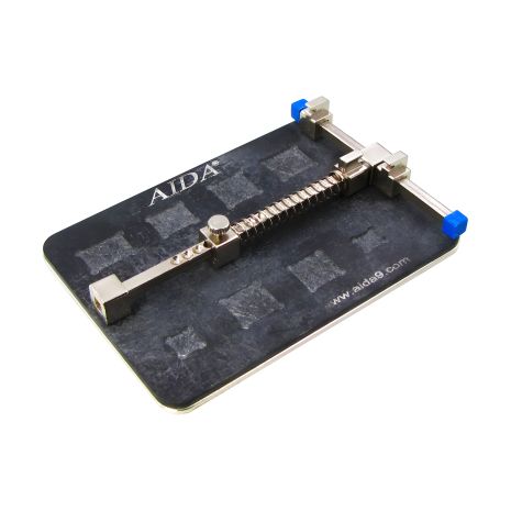 Тримач плат Aida A-1214 з високотемпературного композиту з гніздами під BGA мікросхеми (тримач на пружині) для зручності роботи Тримач плат Aida A-1214 з високотемпературного композиту з гніздами під BGA мікросхеми (тримач на пружині) для зручності роботи