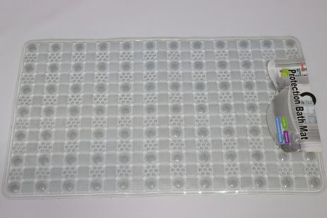 Антиковзаючий килимок на дно ванної великого розміру (78*47 см) Сірий Антиковзаючий килимок на дно ванної великого розміру (78*47 см) Сірий