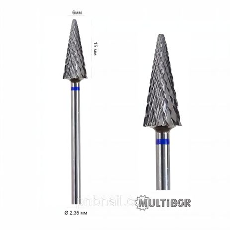 Твердосплавна конус фреза 607102 ( синя ) MULTIBOR™