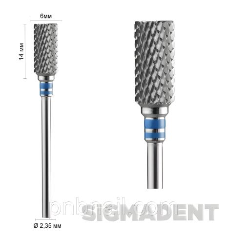 Циліндр синя твердосплавна фреза ( 500.104.113.190.060 ), SIGMADENT Циліндр синя твердосплавна фреза ( 500.104.113.190.060 ), SIGMADENT