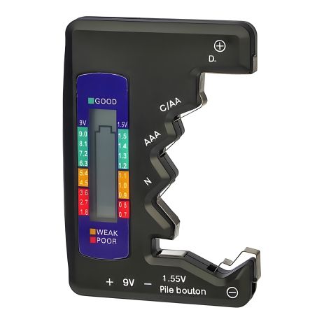 Индикаторный тестер батареек и аккумуляторов (1.5V, 9V)