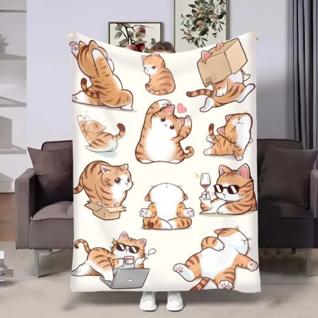 Плед Котики муркотики