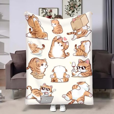 Плед Котики муркотики