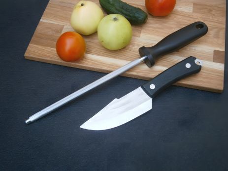 Ніж кухарський Sakuri Chef RT-261 фултанг 21 см + Мусат для заточування та правки ножів Ніж кухарський Sakuri Chef RT-261 фултанг 21 см + Мусат для заточування та правки ножів