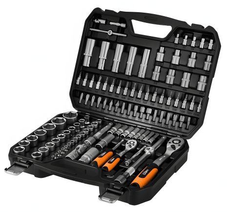 Набір торцевих ключів Neo Tools 10-211 1/2" 1/4" 110 компонентів