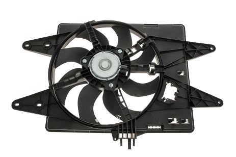 Вентилятор охлаждения радиатора для FIAT DOBLO, NRF (47430)
