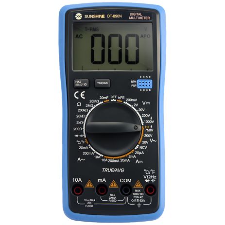 Цифровий мультиметр Sunshine DT-890N, автовимикання, True RMS