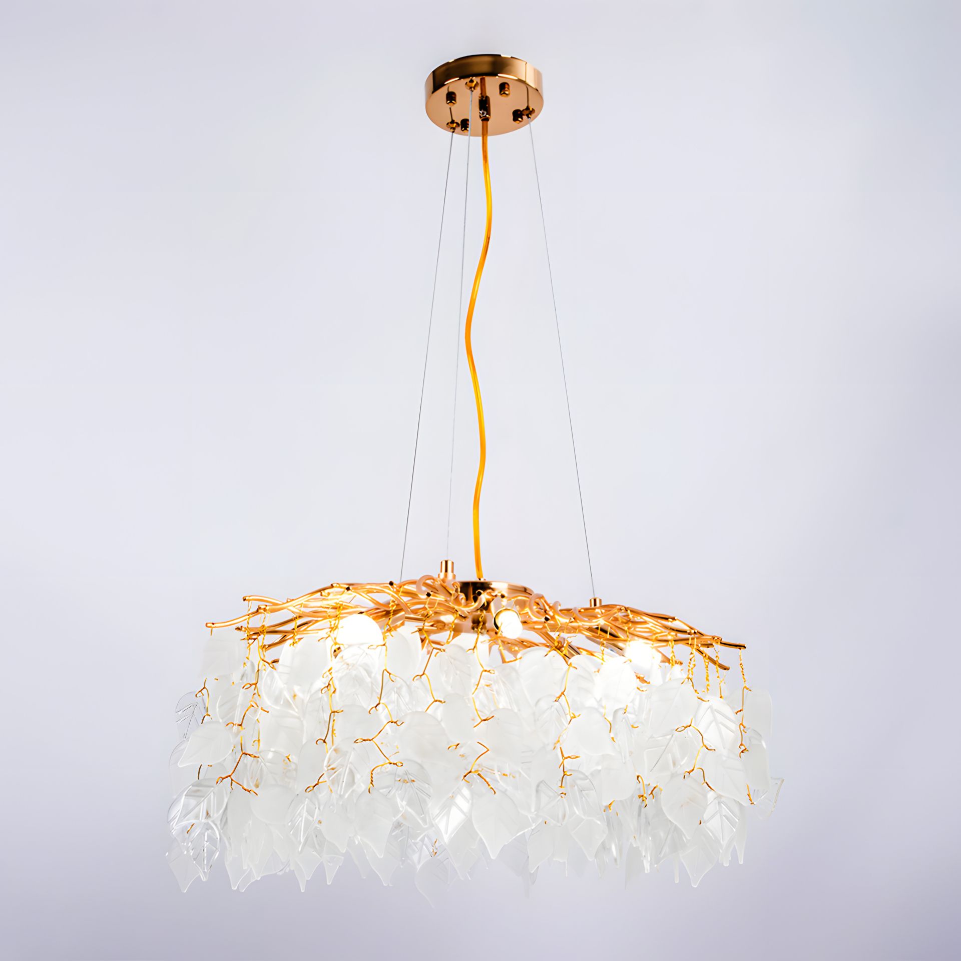 Подвесная люстра WM-7016 500-G9*6-52 в золотом цвете Подвесная люстра WM-7016 500-G9*6-52 в золотом цвете