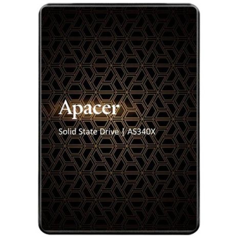 SSD Apacer AS340X, 120GB, 2.5", 7mm, SATAIII, 3D NAND, Read/Write: 550/520 MB/sec SSD Apacer AS340X, 120GB, 2.5", 7mm, SATAIII, 3D NAND, Read/Write: 550/520 MB/sec