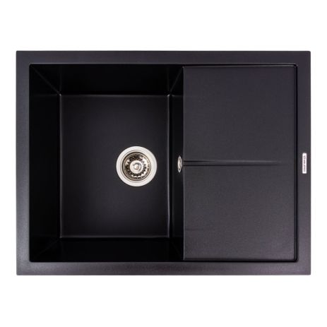 Черная матовая гранитная мойка для кухни VALESO CRIPTA 6550