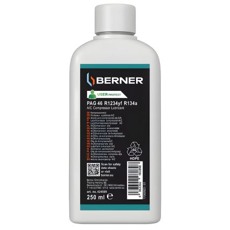 PAG-Масло 100 R1234yf / R134a Berner, 250 мл PAG-Масло 100 R1234yf / R134a Berner, 250 мл