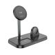 Бездротовий зарядний пристрій Borofone BQ29, 3в1, 15W, black