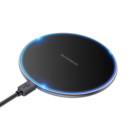 Бездротовий зарядний пристрій Borofone BQ3 Pro, 15W, чорний