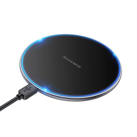 Бездротовий зарядний пристрій Borofone BQ3 Pro, 15W, чорний