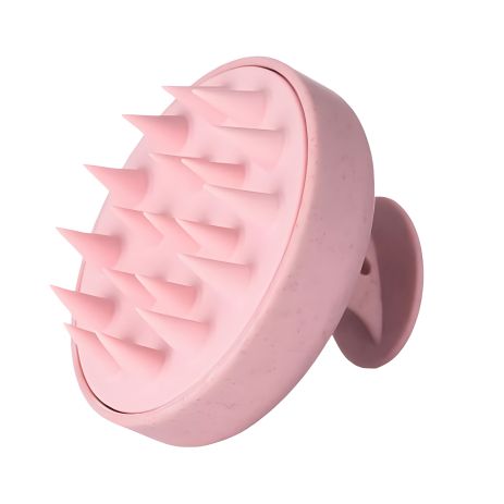 Масажер-щітка Medavita рожева кругла для шкіри голови силіконова Масажер-щітка Medavita рожева кругла для шкіри голови силіконова