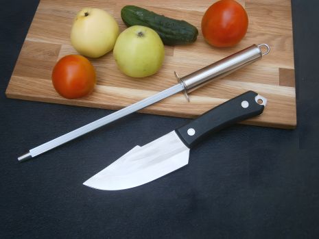 Поварской нож Sakuri Chef RT-261 фултанг 21 см + точильный мусат Chef КТ-40