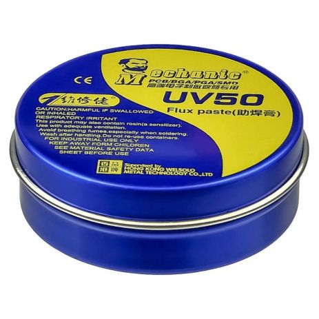 Флюс-паста Mechanic UV50, 40 гр (без вмісту галогенів)
