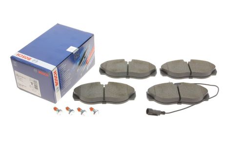 Комплект гальмівних колодок, дискове гальмо FIAT DUCATO, CITROËN JUMPER, BOSCH (0986424556)