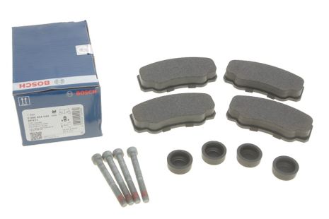 Комплект гальмівних колодок, дискове гальмо PEUGEOT BOXER, FIAT DUCATO, BOSCH (0986494049)