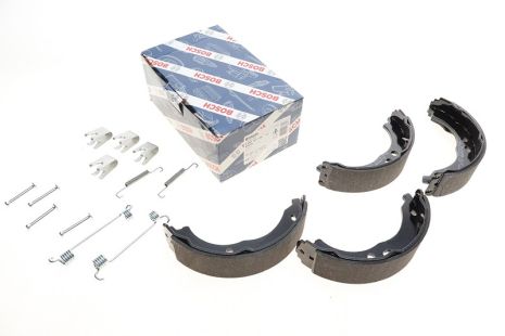 Комплект гальмівних колодок, гальмо стоянки FIAT DUCATO, PEUGEOT BOXER, BOSCH (0986487726)