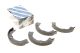 Комплект стоянкових гальмівних колодок для KIA SORENTO, HYUNDAI SANTA FE, BOSCH (0986487776)