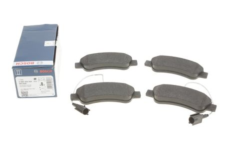 Комплект гальмівних колодок, дискове гальмо FIAT DUCATO, PEUGEOT BOXER, BOSCH (0986494994)