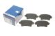 Комплект гальмівних колодок, дискове гальмо NISSAN INTERSTAR, OPEL MOVANO, BOSCH (0986494043)