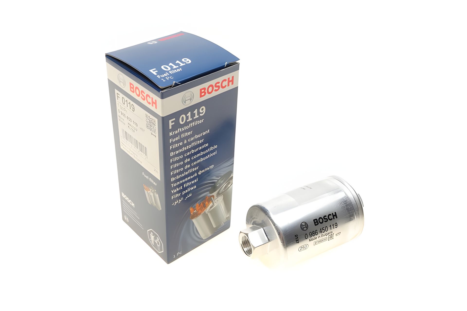 Фильтр топливный для DAEWOO NEXIA BOSCH (0986450119) Фильтр топливный для DAEWOO NEXIA BOSCH (0986450119)