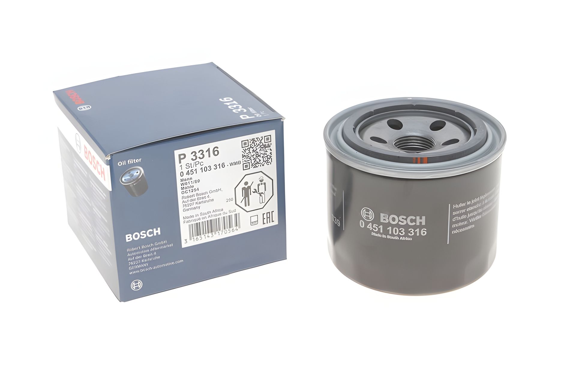 Hyundai/KIA масляний фільтр, BOSCH (0451103316) (26300-35502) Hyundai/KIA масляний фільтр, BOSCH (0451103316) (26300-35502)