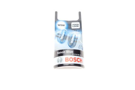 Лампа накаливания W5W 12V 5W Xenon Blue BOSCH (1987301033)