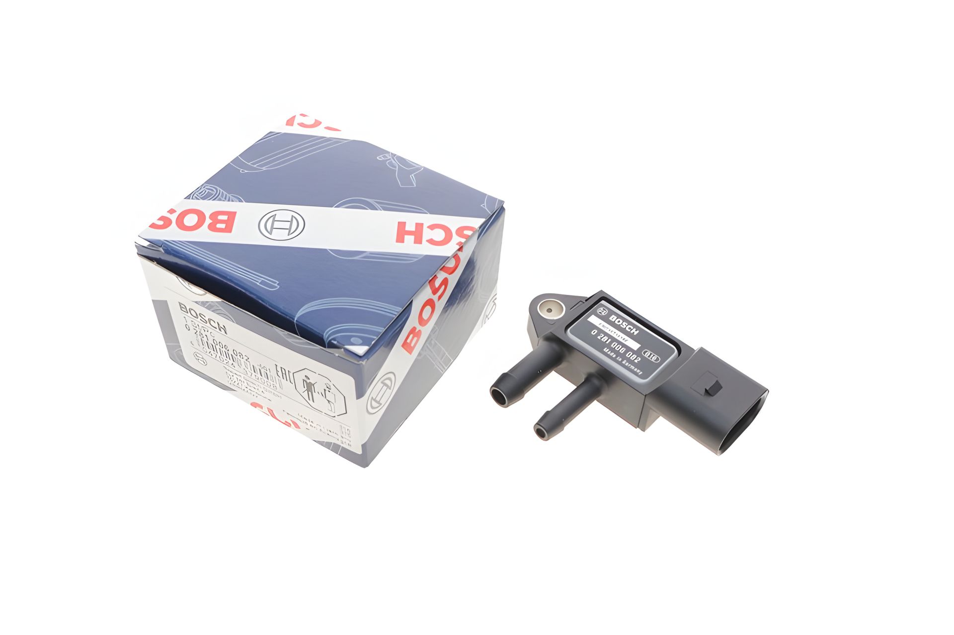 Датчик тиску вихлопових газів для VW Caddy/T5/Crafter, BOSCH (0281006082) Датчик тиску вихлопових газів для VW Caddy/T5/Crafter, BOSCH (0281006082)