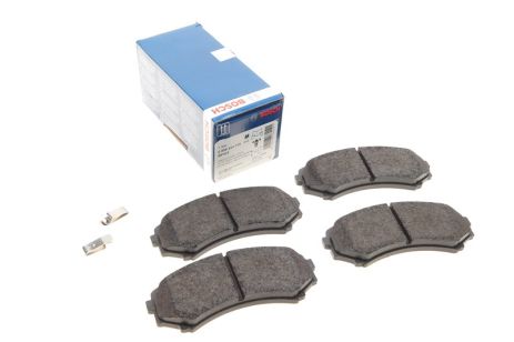 Колодки передні гальмівні MAZDA E-SERIE, MITSUBISHI PAJERO, MITSUBISHI GRANDIS, BOSCH (0986424709)